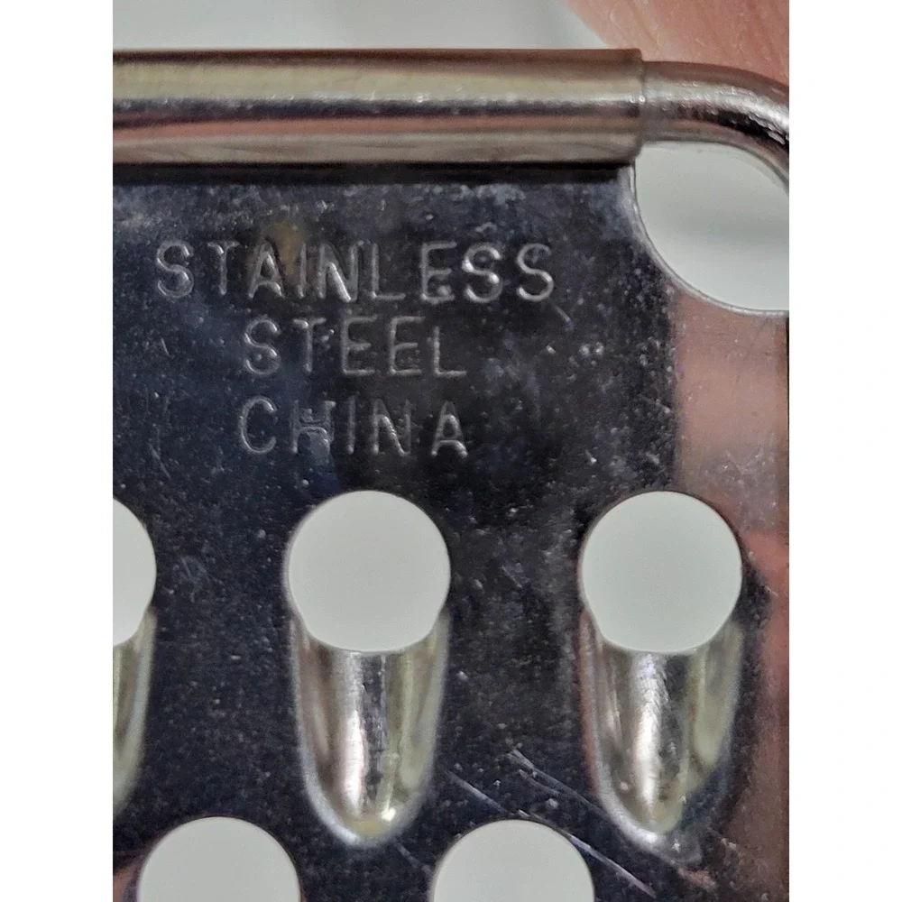 Ecko Stainless Steel Flat Grater Black Plastic Handle 11